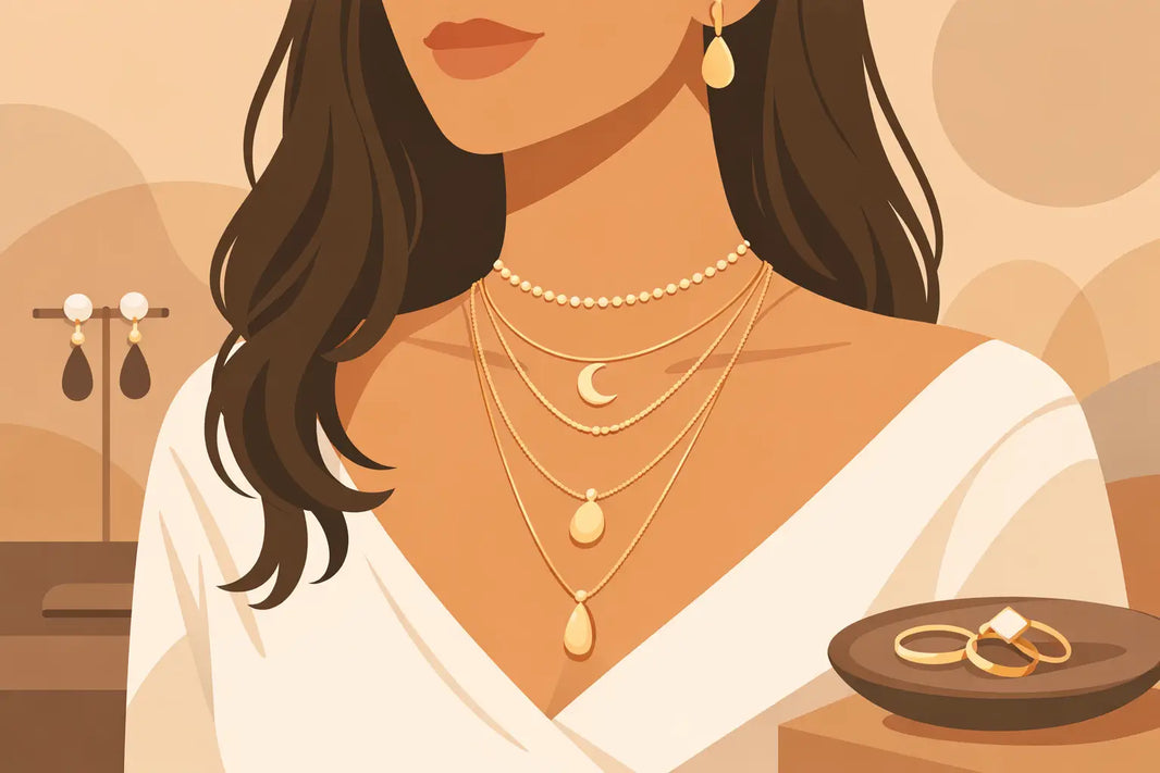 Collares superpuestos para mujer con estilo