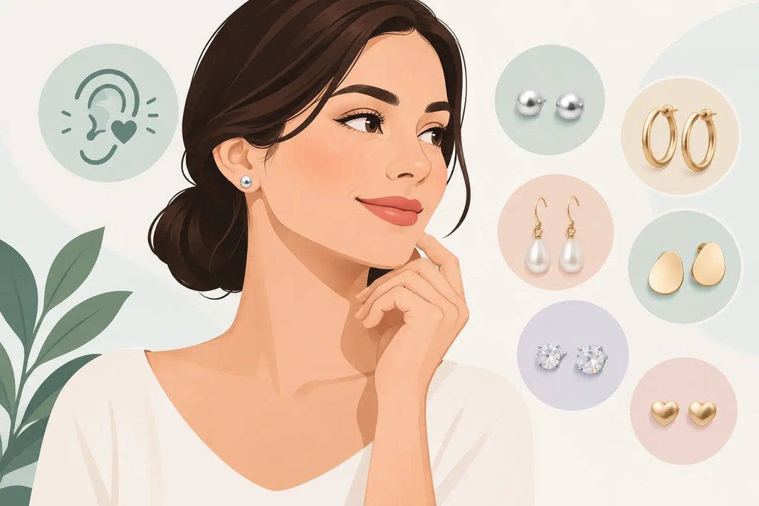 Qué aretes usar con alergia sin perder estilo