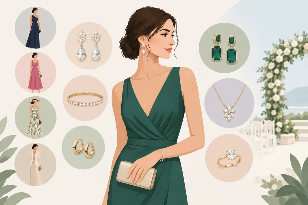Qué joyas llevar a boda según el dress code
