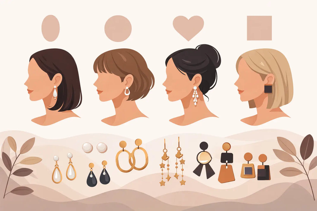 Cómo elegir aretes según rostro con estilo
