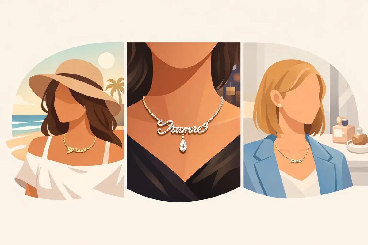 Collares con nombre mujer para cada estilo