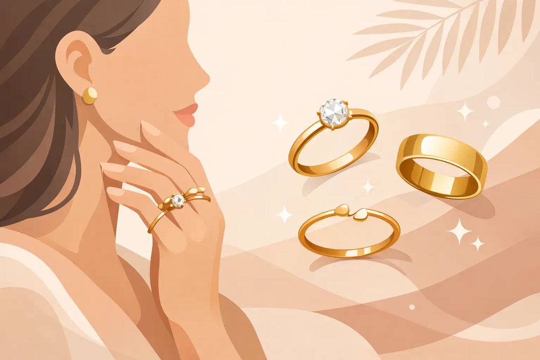 Anillos dorados para mujer que elevan tu look
