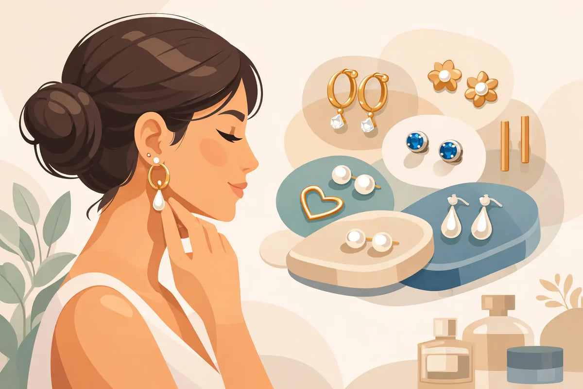 Aretes hipoalergénicos para llevar sin renunciar al estilo