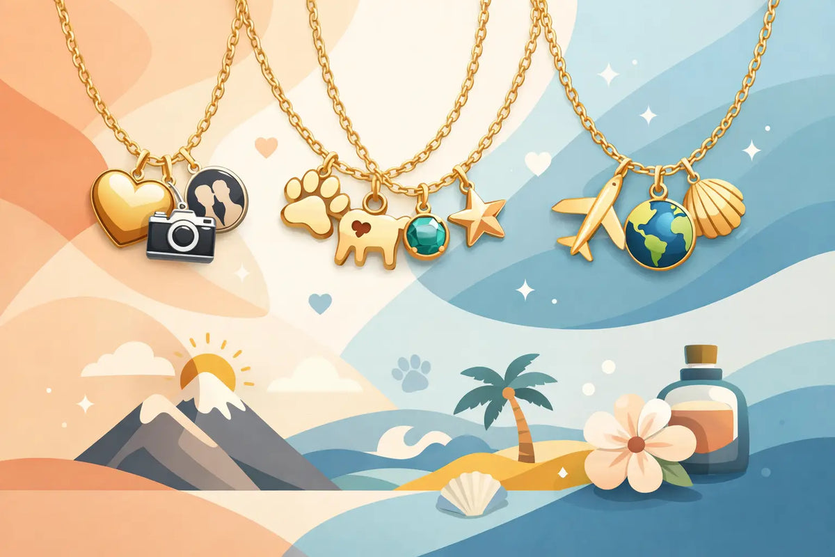 Collares con dijes personalizados que hablan de ti