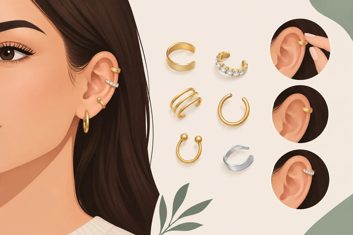 Guía de piercing falso para crear tu ear stack