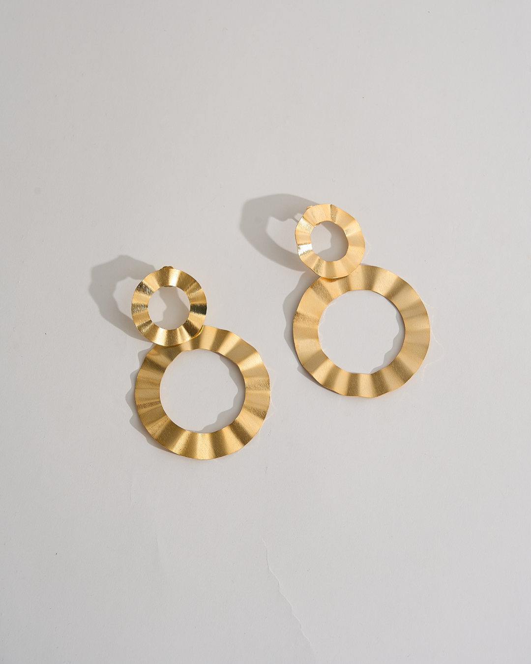 Golden Waves Eight Earrings