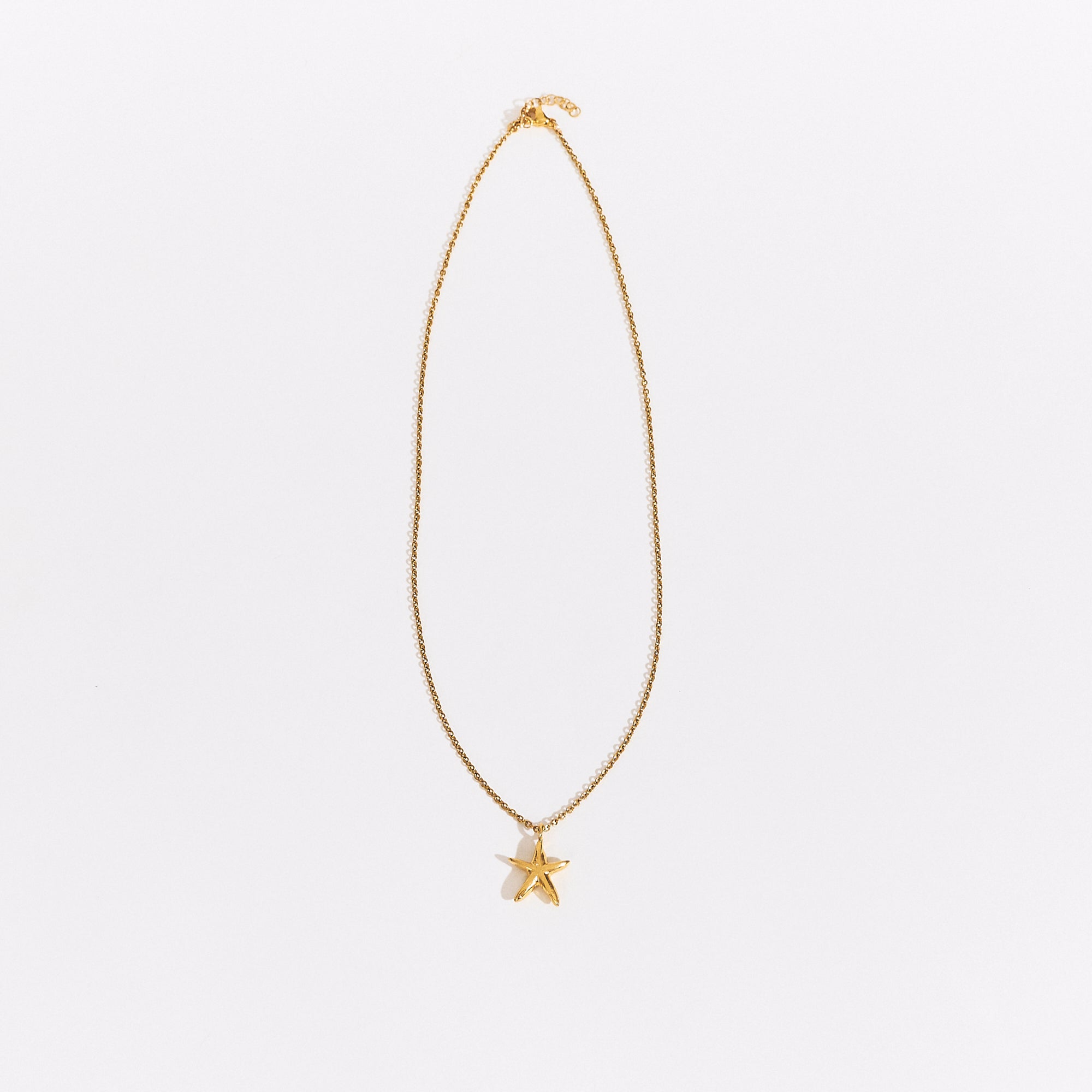 Collar Una estrella de mar mini dorado