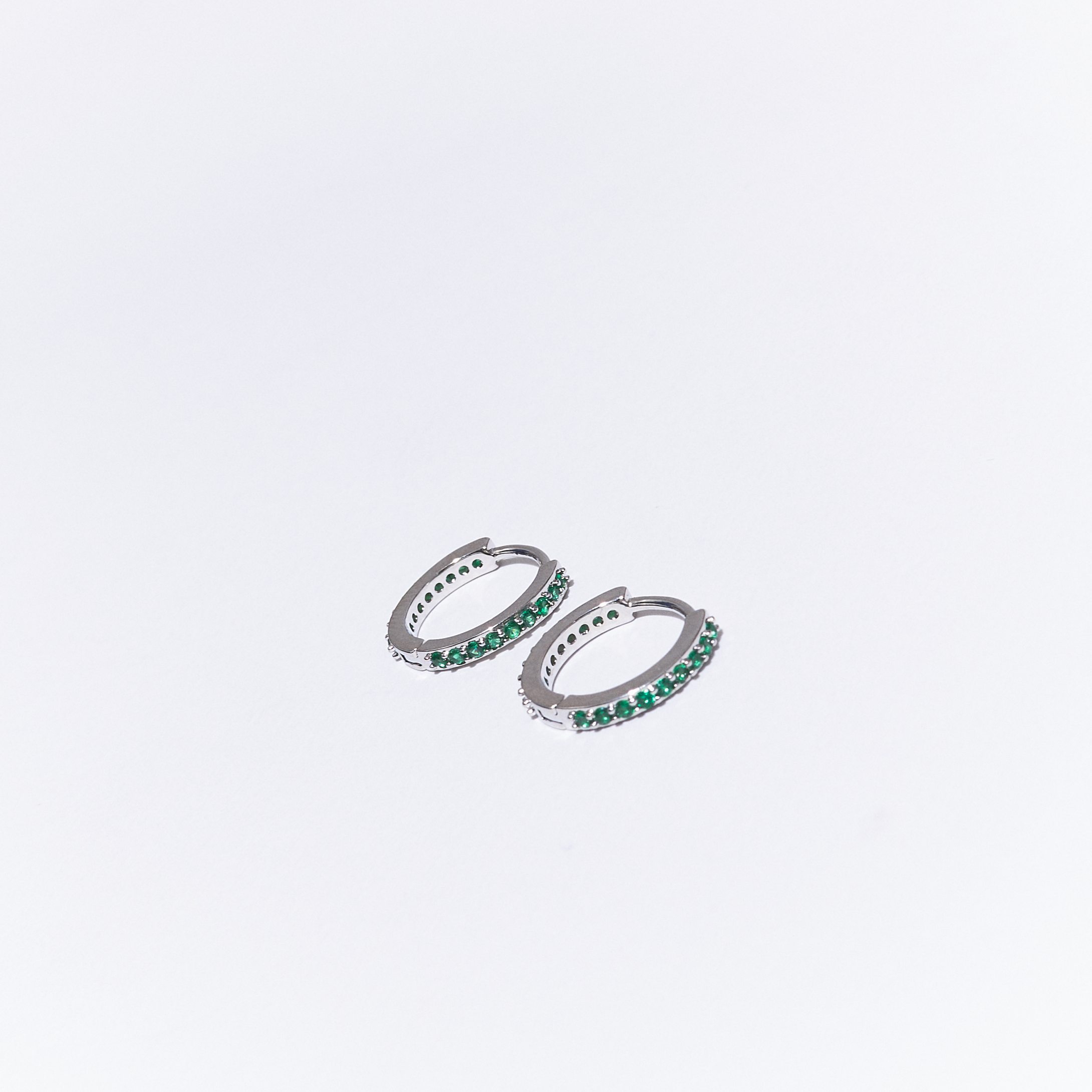 Hoops Zircon Verde Plateado