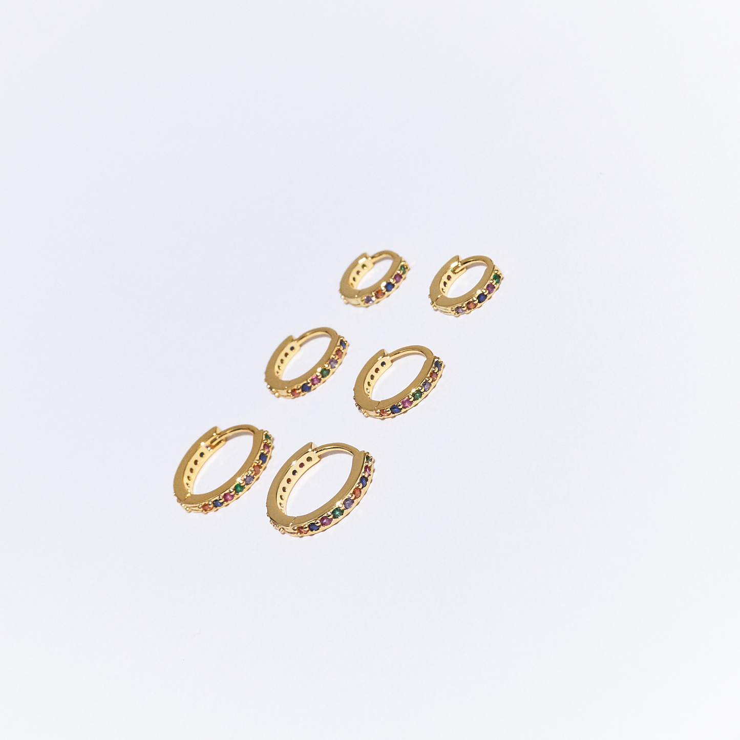 Hoops Zircon Multicolor Golden