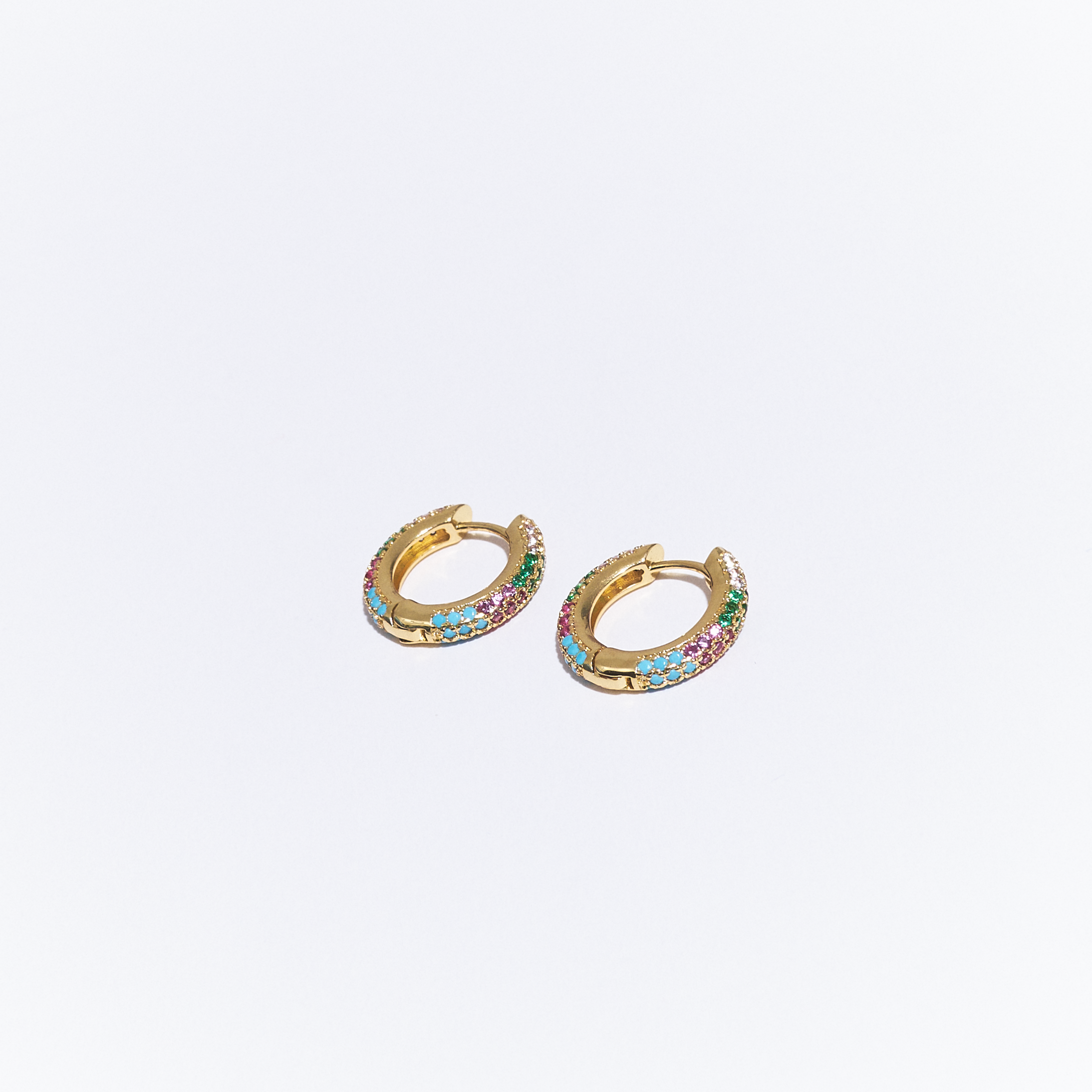 Golden Multicolor Egyptian Hoops