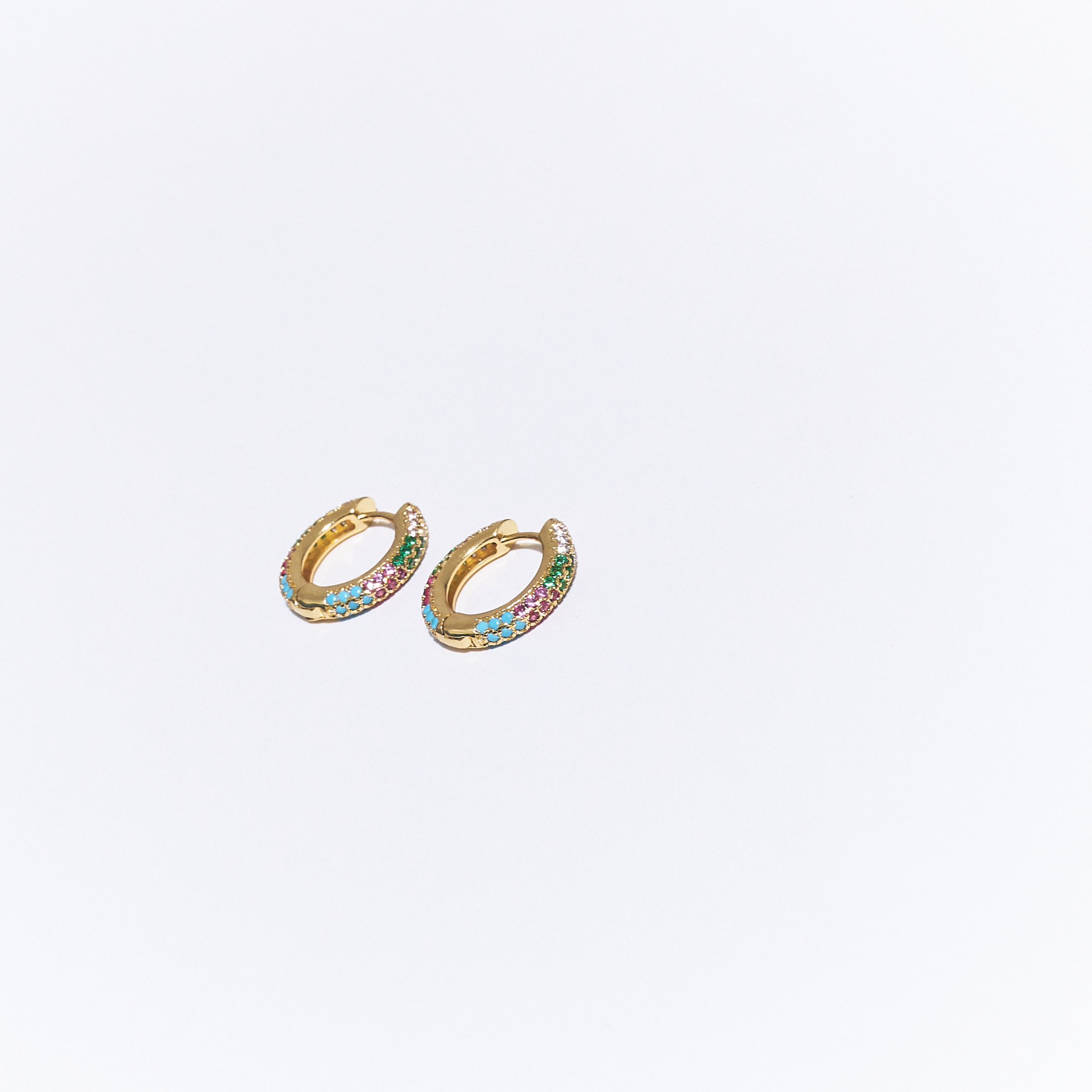 Golden Multicolor Egyptian Hoops