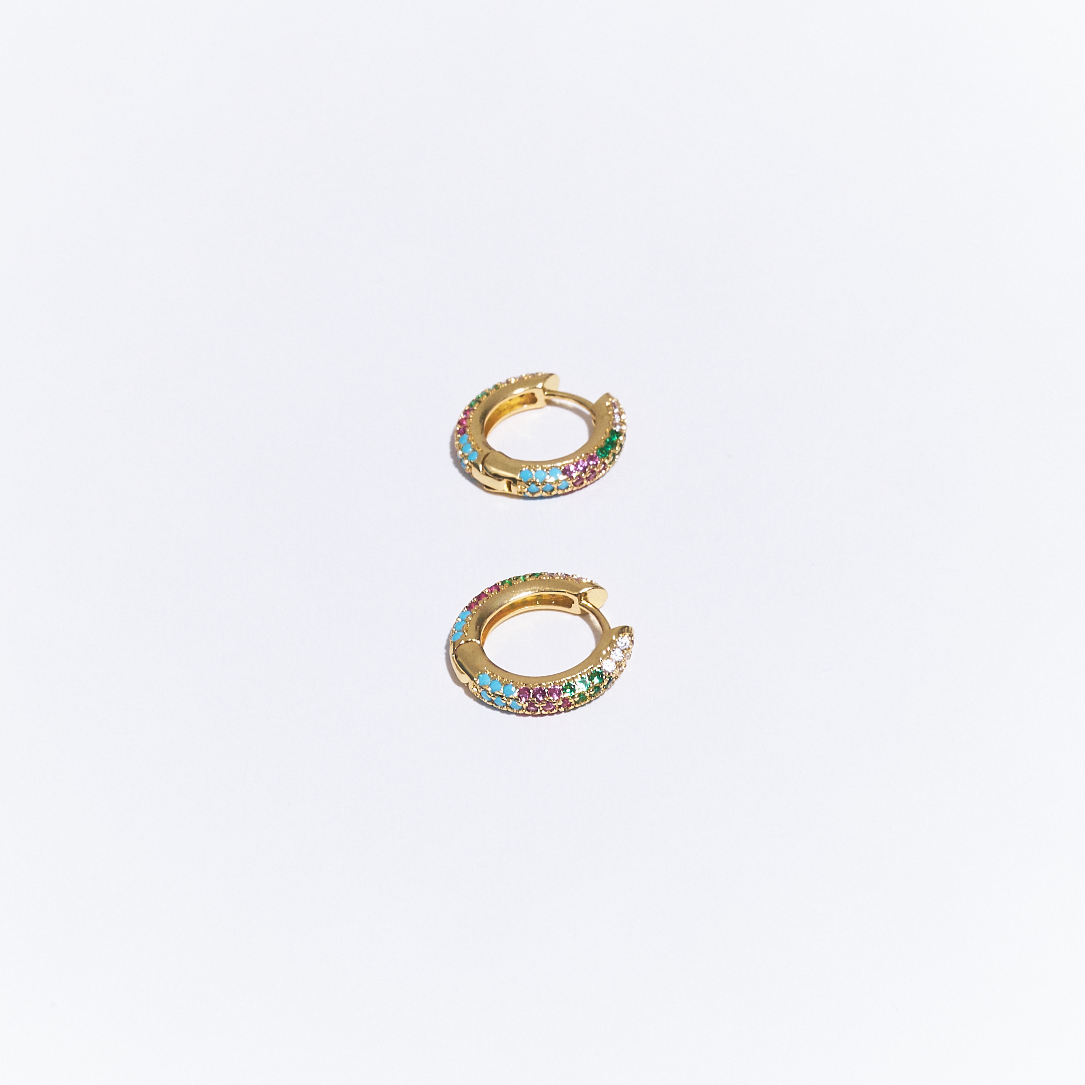 Golden Multicolor Egyptian Hoops