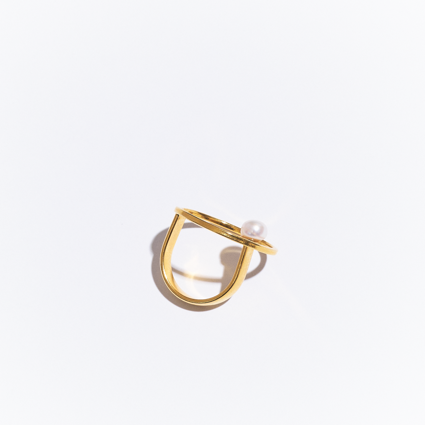 Pearl Hoop Ring