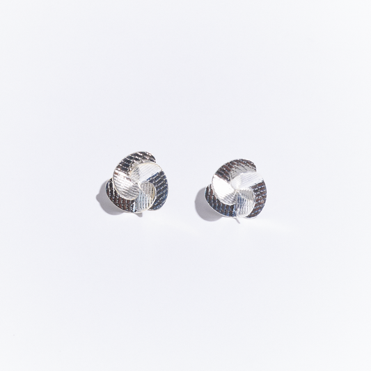 Silver Maxi Fan Earrings