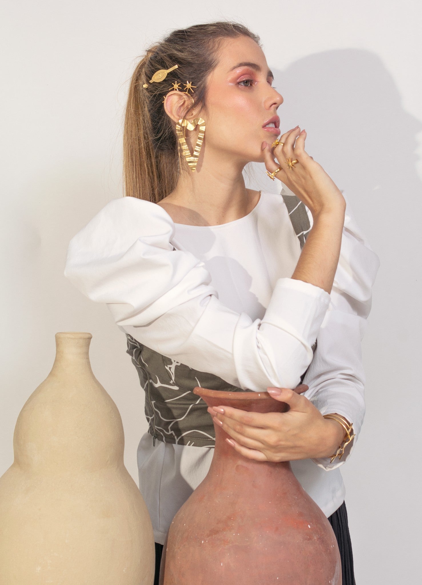 Midi Front Wave Earrings