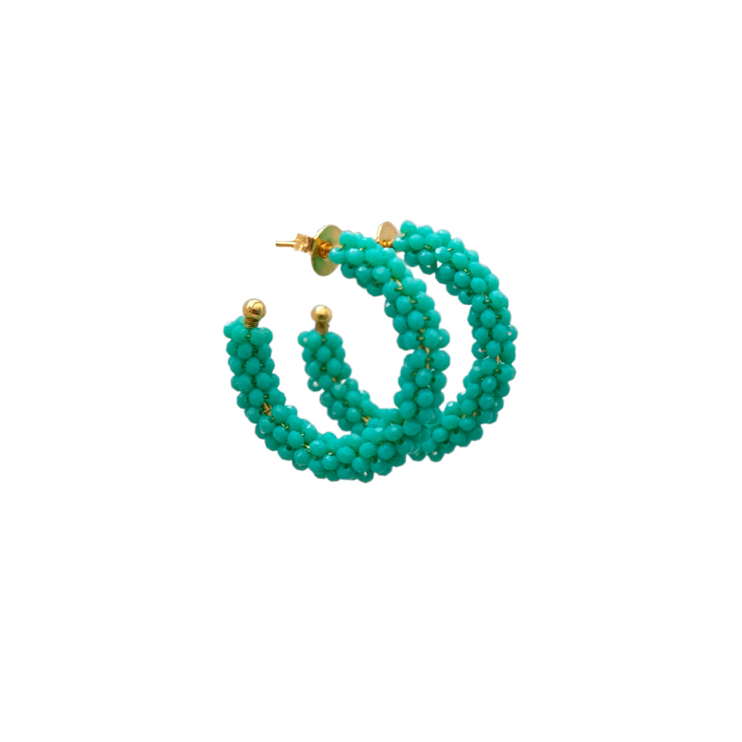 Turquoise Quinoa Hoops Maxi